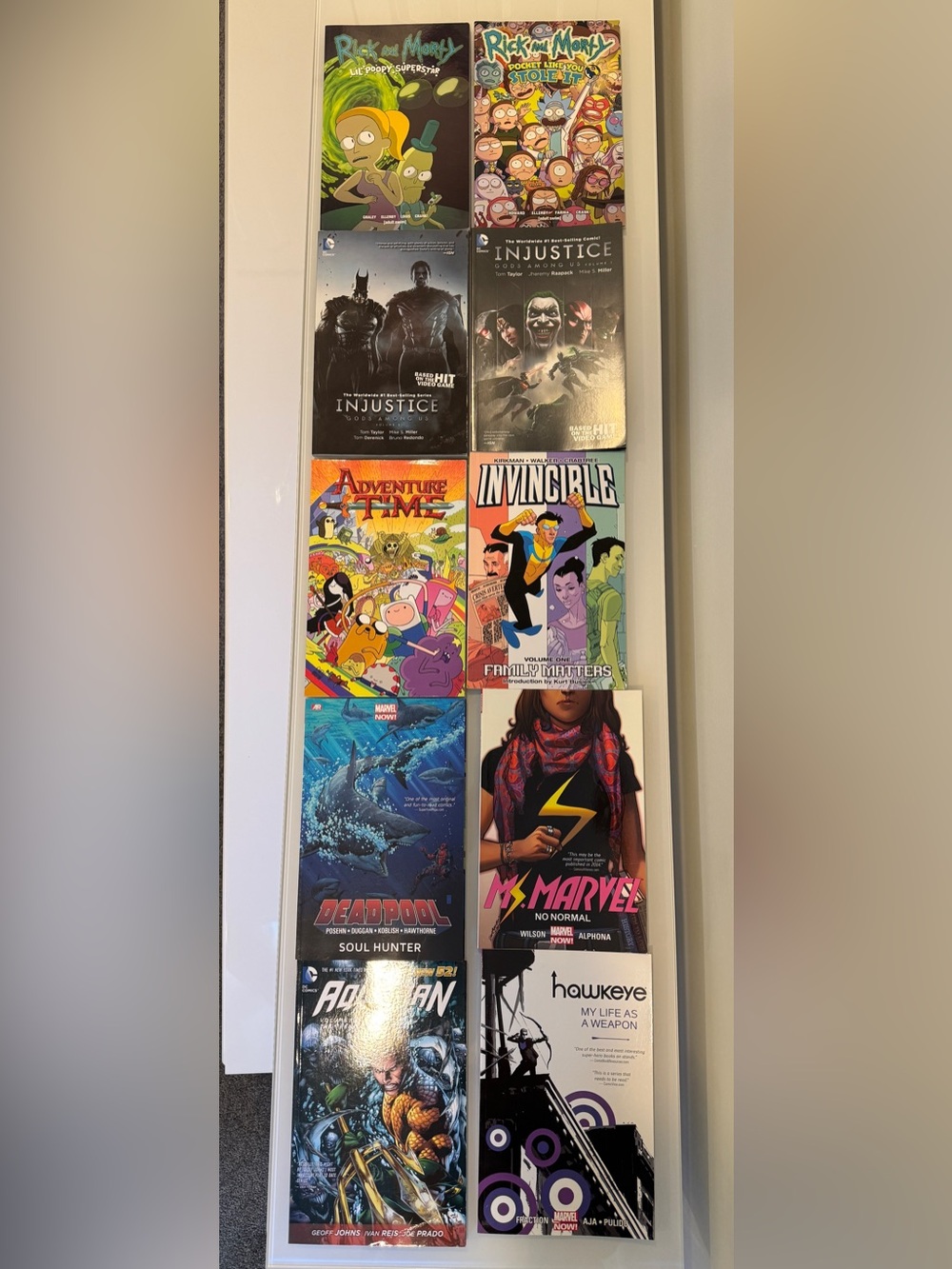 Collection of 10 graphic novel paperbacks.